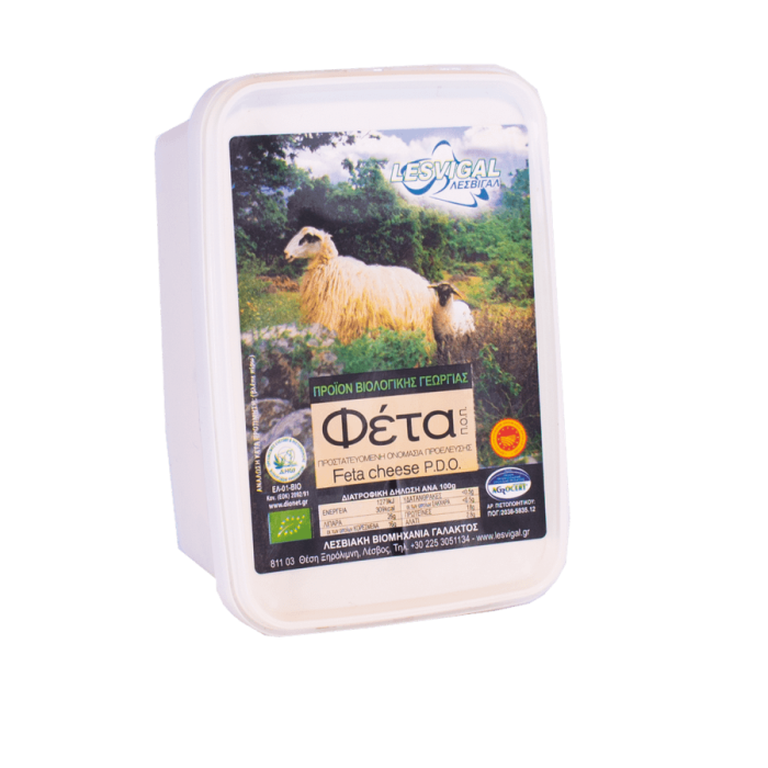 Brânză feta în ambalaj biodegradabil
