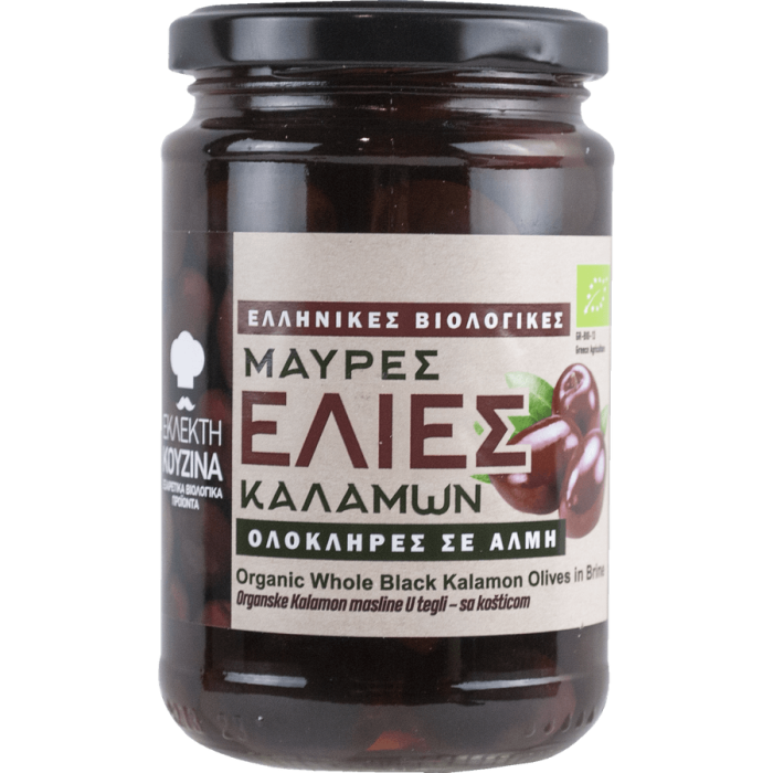 Masline negre Kalamon intregi 290 gr Bio