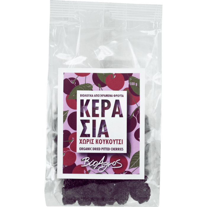 Cireșe uscate fără sâmburi 100g Bio