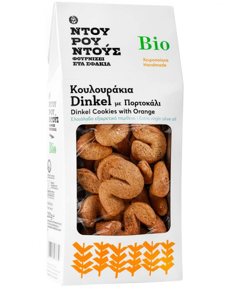 Biscuiti Dinkel Portocale 200g Ntouroutous Bio