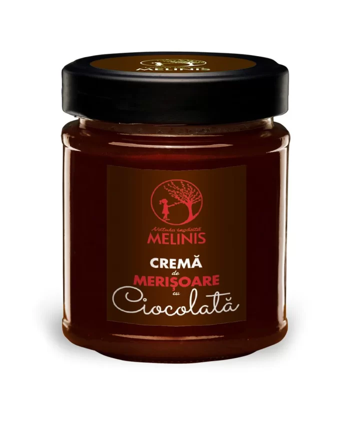 MelinisCremadeMerisoarecuciocolata250g Melinis Merișoare cu Ciocolată 100% cacao, 250g