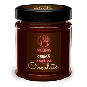 MelinisCremadeZmeuracuciocolata250g Melinis Zmeură cu Ciocolată 100% cacao, 250g